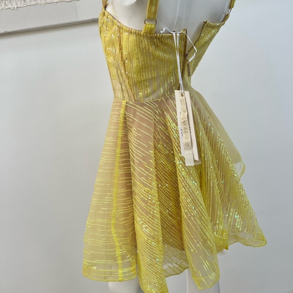 NWT Bronx and Banco Mademoiselle Mini Sequined Dress, size 2 - Picture 4 of 7
